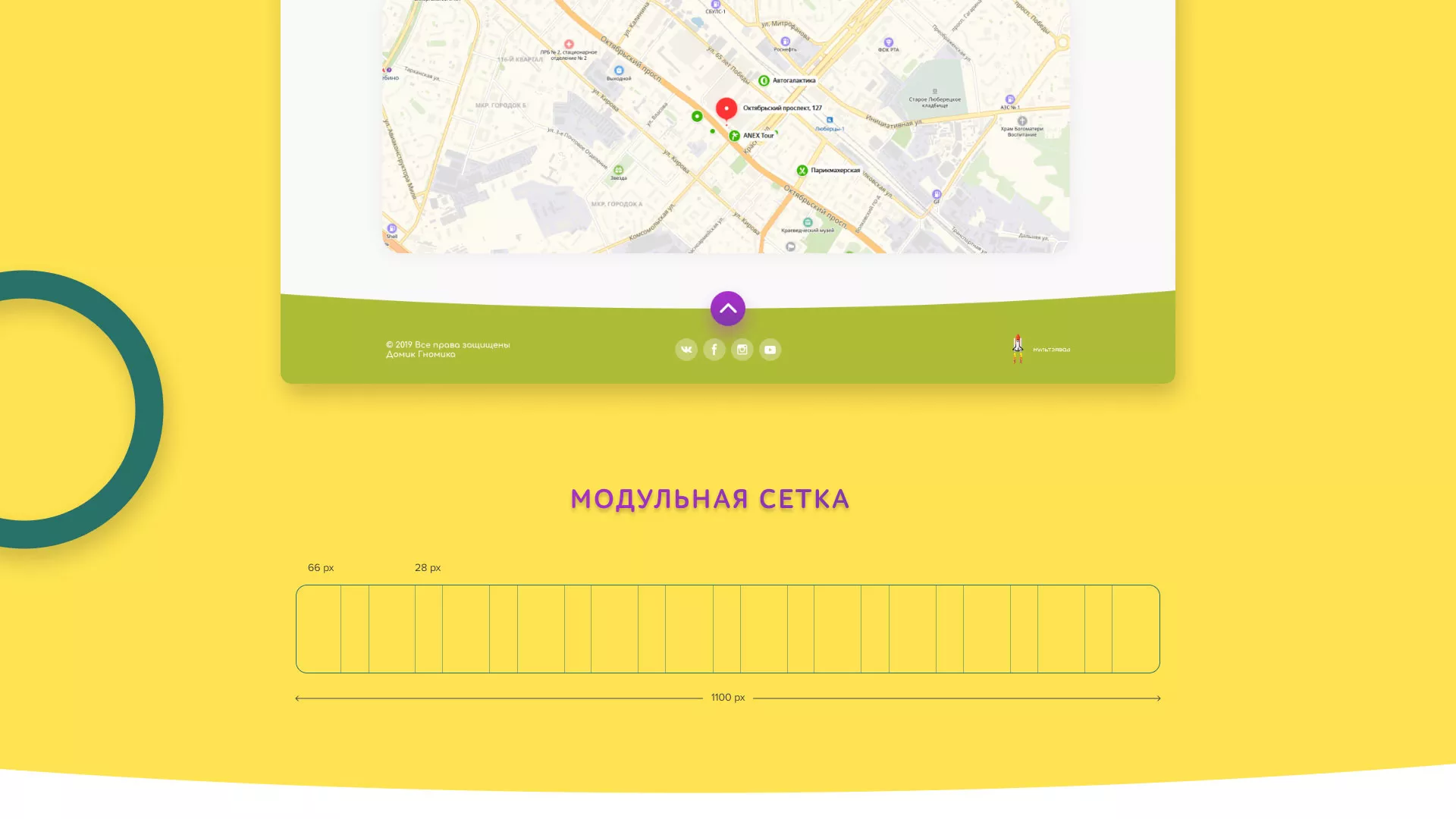 Разработка сайта детского активити-клуба «Домик гномика» в Тынде