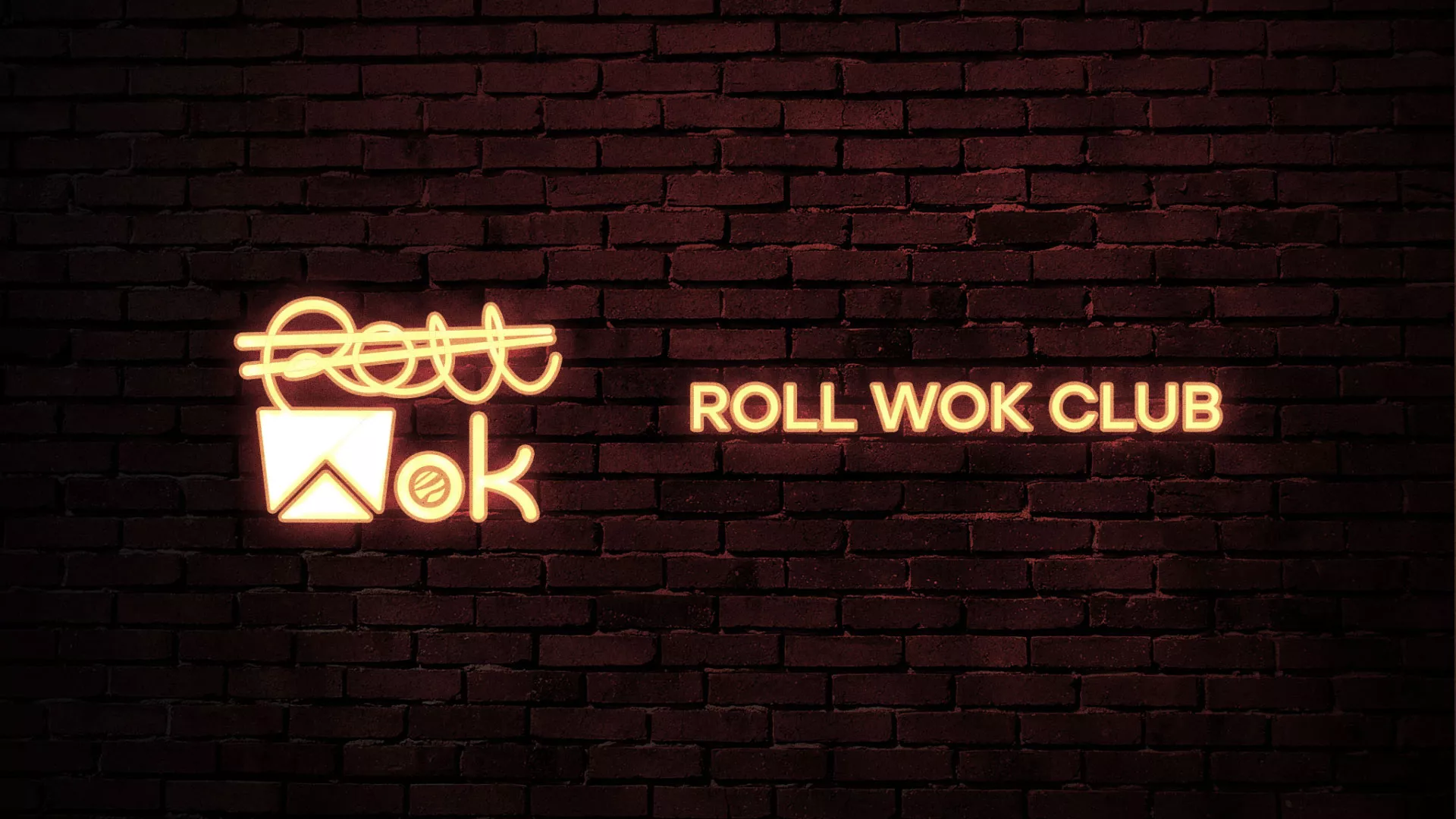 Разработка логотипа суши-бара «Roll Wok Club» в Тынде